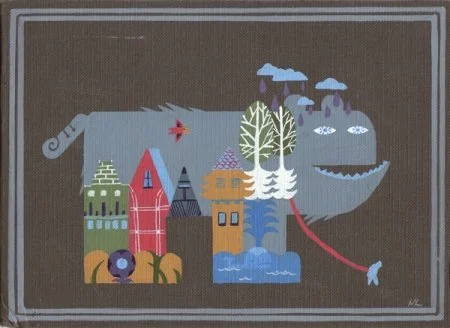 Nick Lu 'Taking A Walk' Print Available