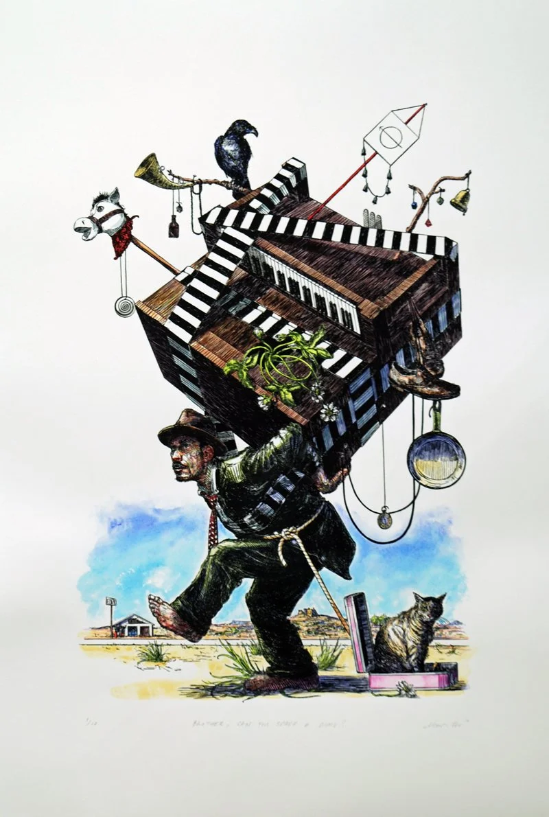 Brian Adam Douglas 'Brother, Can You Spare A Dime' Print Available