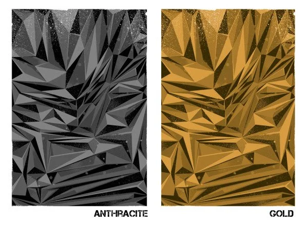 Askew 'Diamondism Study' Anthracite + Gold Prints Available