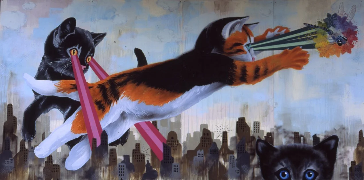 Bunnie, Riess, Ezra Eismont + Garrison Buxton 'Kittenzilla' Prints Available