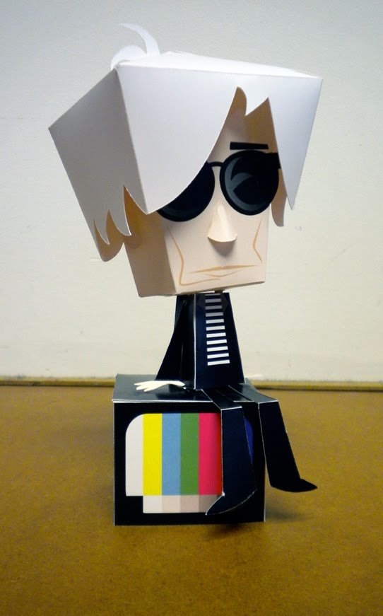 Matt Hawkins 'Andy Warhol Paper Toy' Available For FREE