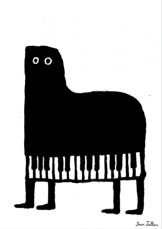 Jean Jullien 'Piano' Print Available
