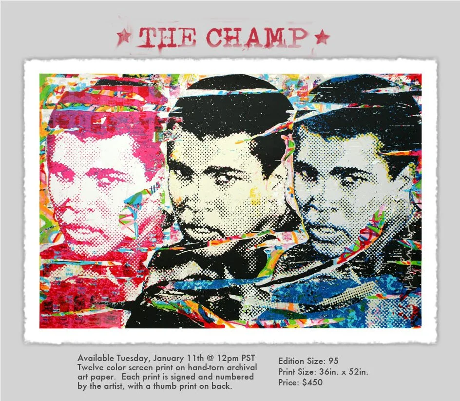 Mr Brainwash 'The Champ' Print Release Details