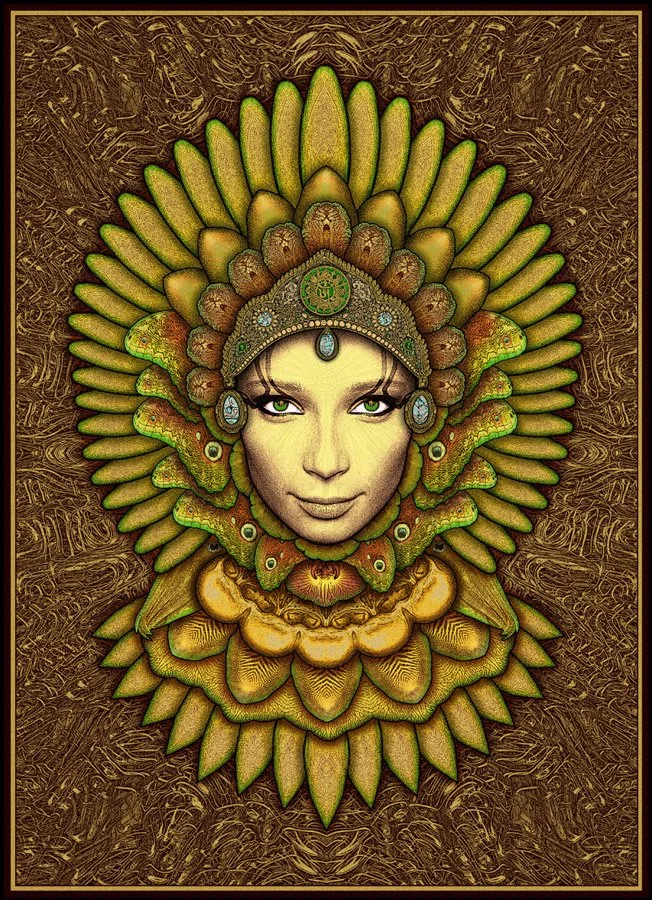 Dave Hunter 'Green Eyed Lemurian Goddess' Print Release Details