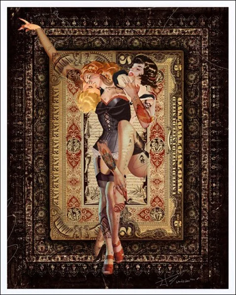 Handiedan 'Triangle Amoureux No 1' Print Available