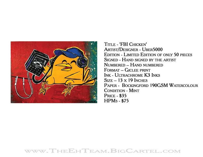 NEW Uber5000 'FBI Chicken' Print Release Details 