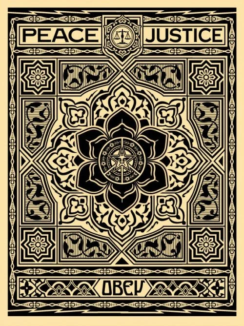 Obey 'Peace And Justice' Black + Red Print Release Details