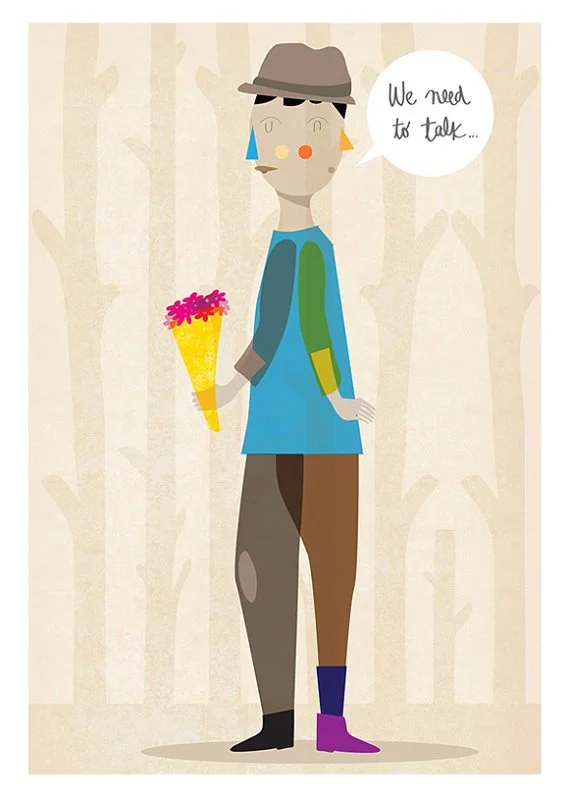 Judy Kaufmann 'We Need To Talk' Print Available