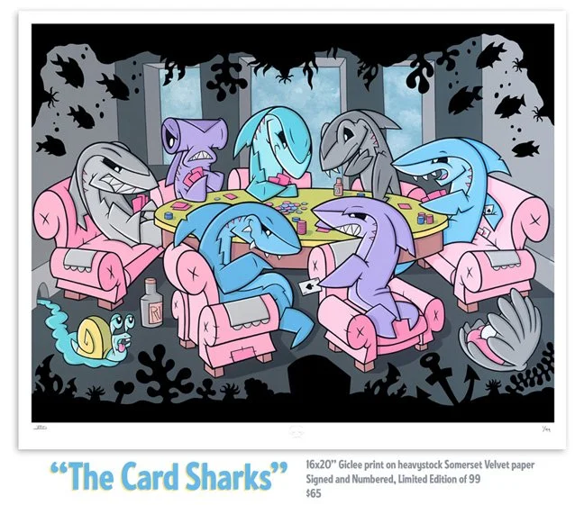 Joe Ledbetter 'The Card Sharks' Print Available