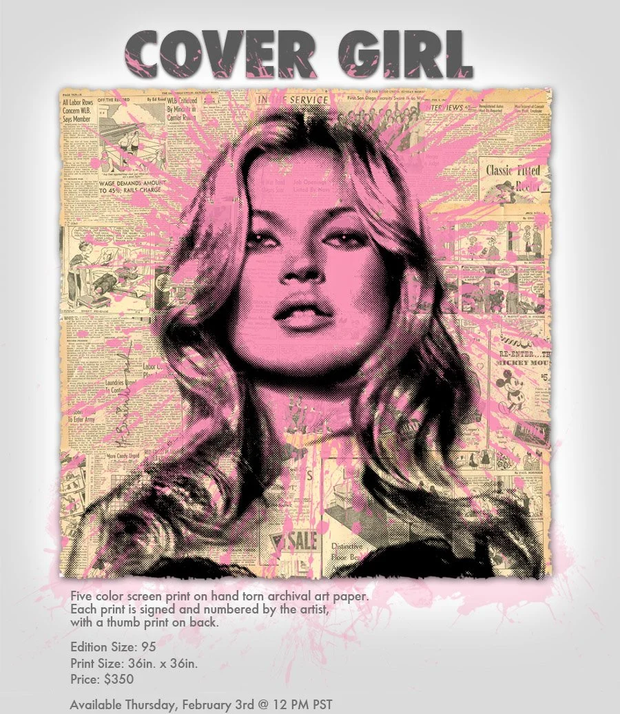 Mr Brainwash 'Cover Girl' Print Release Info