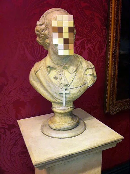 Banksy 'Cardinal Sin' Statue Revealed In Liverpool