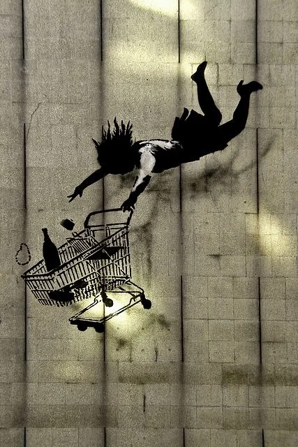 Banksy 'Shop Til You Drop' Piece In London