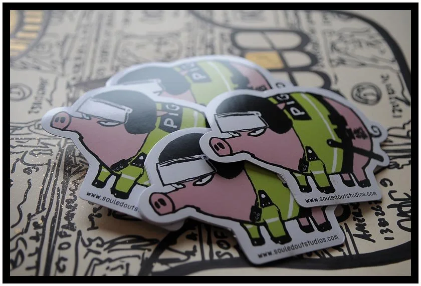 Mau Mau 'Riot Pigs' Stickers Available