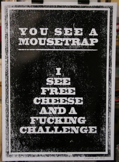 Scroobius Pip 'Free Cheese' Print Available