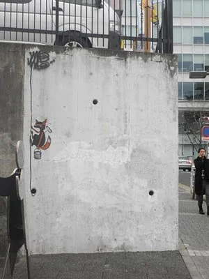 Mau Mau 'Ninja Fox' Paste Up