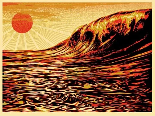 Obey 'Dark Wave/Rising Sun' Print Release Details