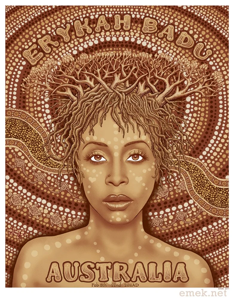 Emek 'Erykah Badu' Australian Tour Print Release Details