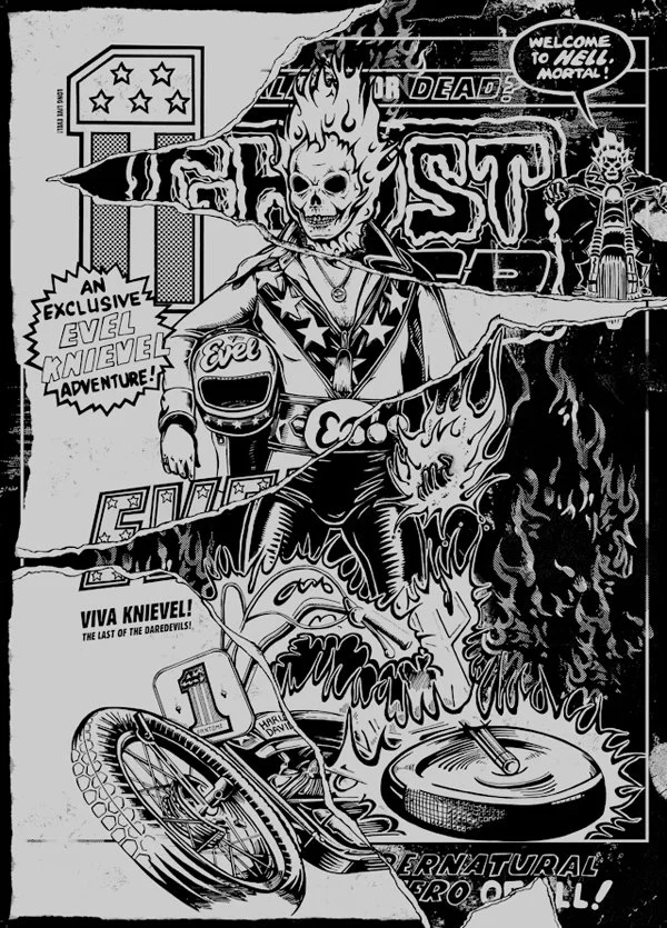 Fantome BAD ASS 'Evel Rider' Print Available 