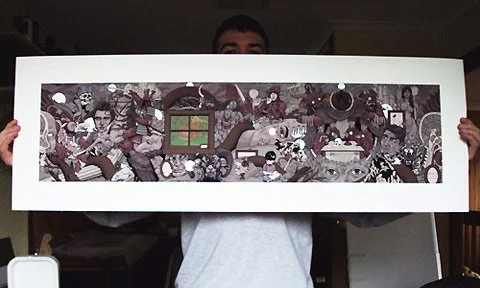 Sam Octigan 'Hell Split Wide Open' Print Available