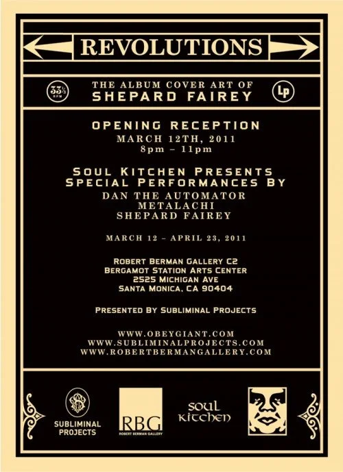 Obey 'Revolutions' Art Show Details