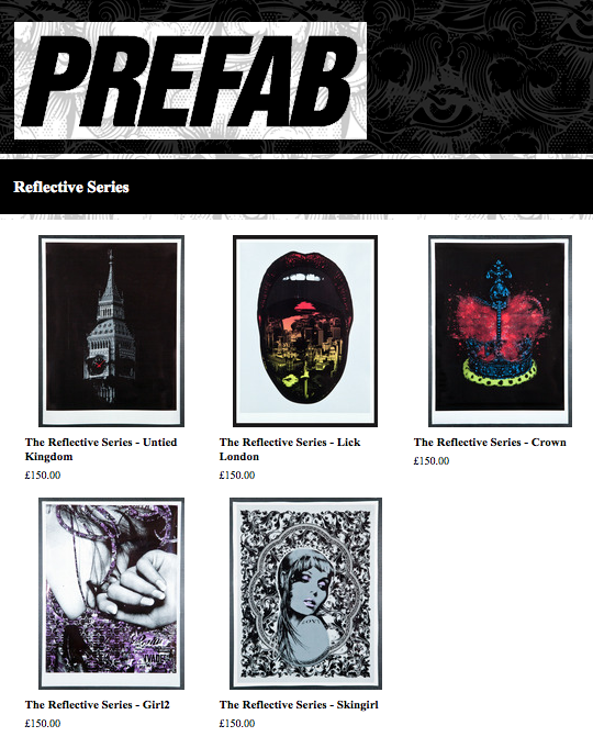Prefab 77 'Reflective Series' Vinyl Prints Available 