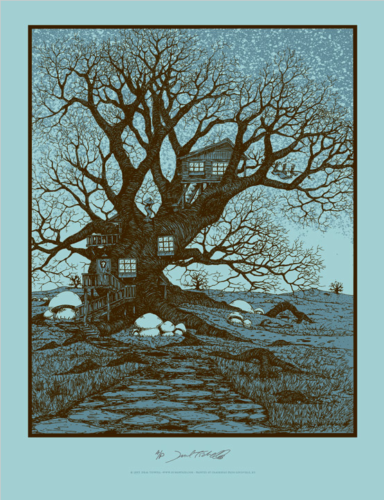 Jeral Tidwell 'Tree House' Print Available