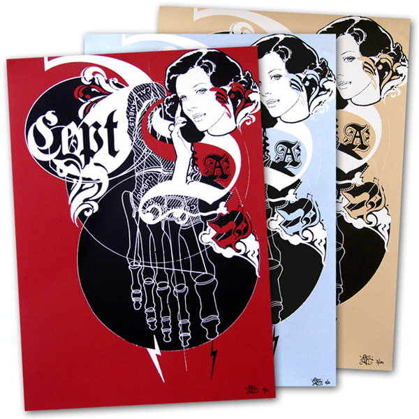 Cept 'Daily Operation' Red, Blue + Brown' Prints Available