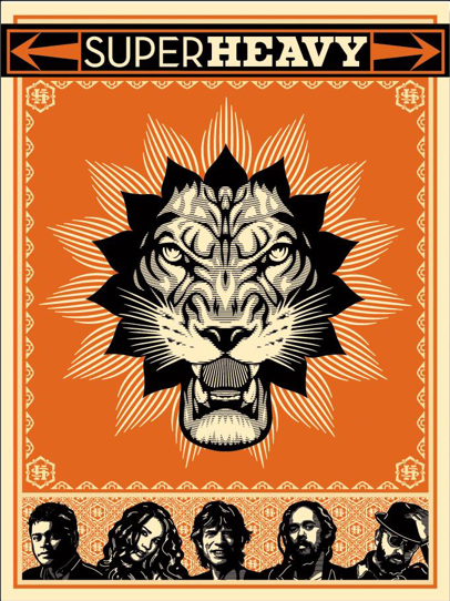 Obey 'Superheavy' Band Print Available
