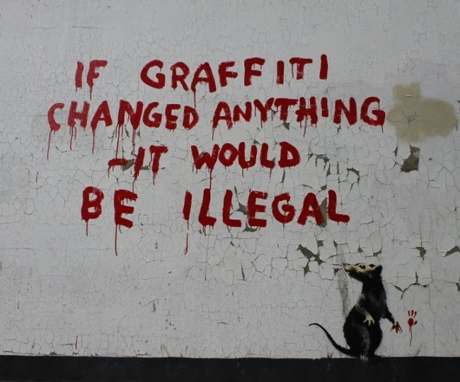 New Banksy 'If Graffiti Changed Anything...' In London?