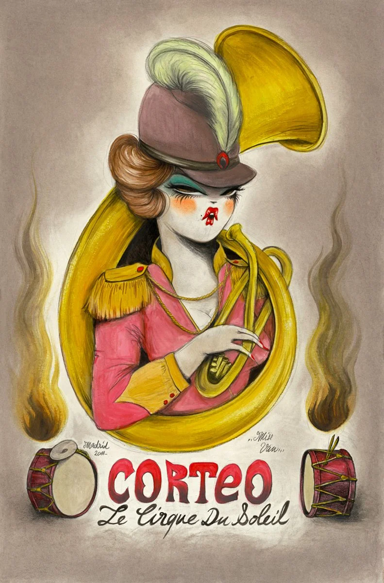 Miss Van 'Corteo' Cirque Du Soleil Print Available