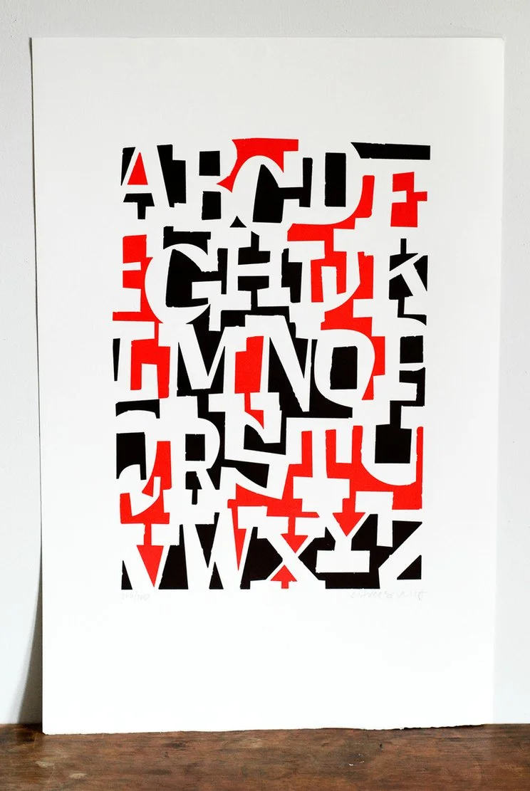 Cyrus Highsmith 'ABCDEFGHIJKLMNOPQRSTUVWXYZ' Print Available