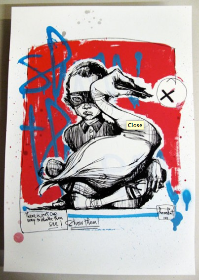 Herakut 'Show Them' Red + Blue Prints Available