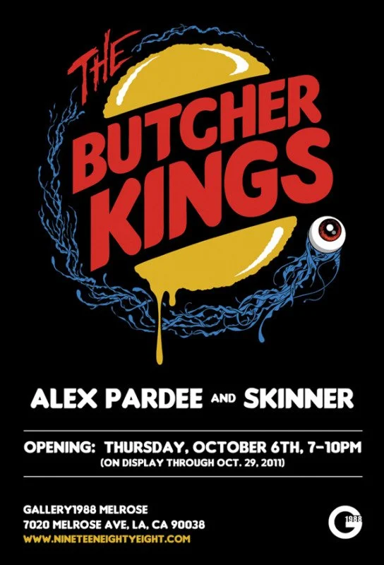 Alex Pardee &amp; Skinner 'The Butcher Kings' Art Show Evite