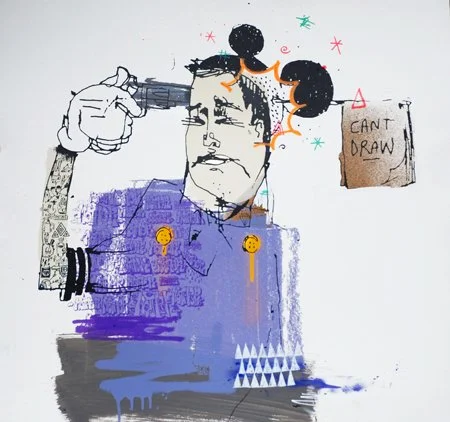 Word To Mother 'Can't Draw' Purple Print Available