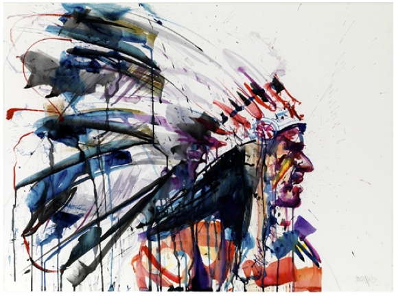 Dave White 'Warrior' Print Available