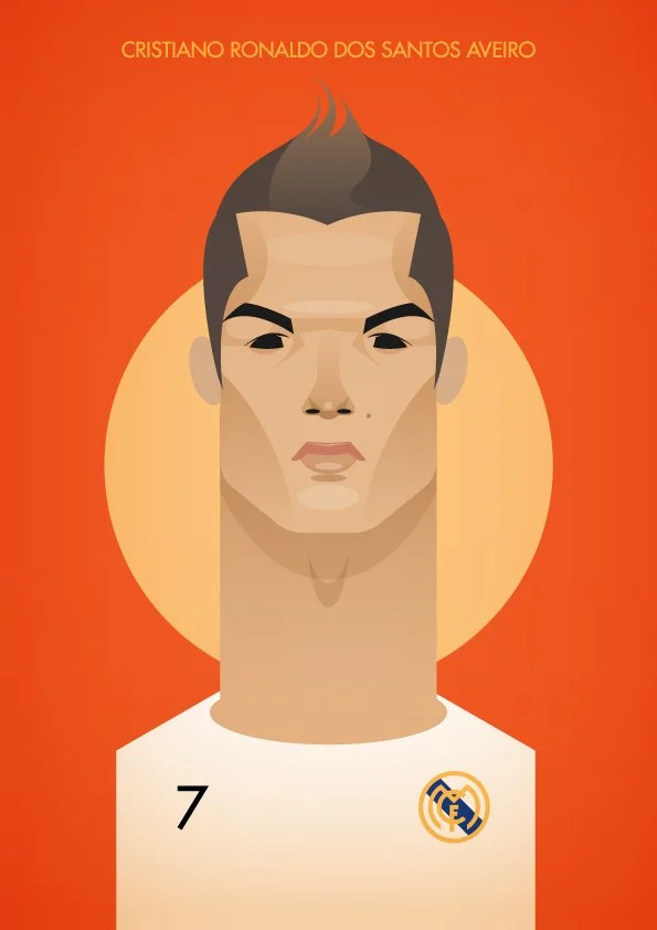 Stanley Chow 'Ronaldo', 'Messi' + 'Wayne Rooney' Football Prints Available