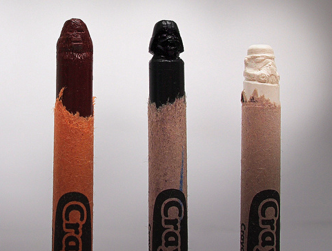 Steve Thompson 'Star Wars' Carved Crayons