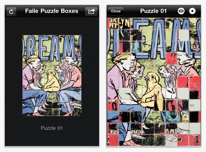 Faile 'Puzzle Boxes' iPhone/iPad App Available NOW
