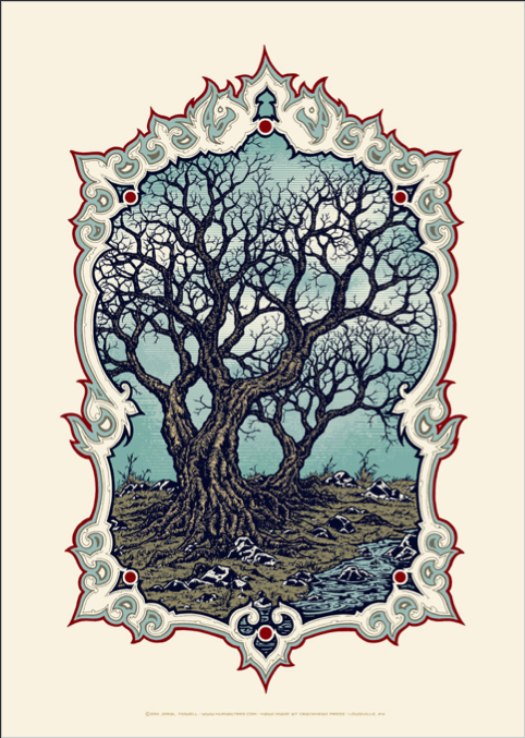 Jeral Tidwell 'Thai Framed Tree' Print Available