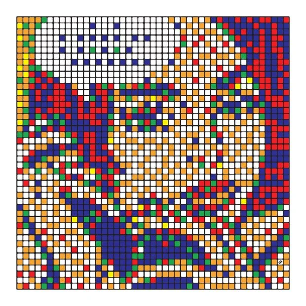 Invader 'Rubik Masterpiece Lichtenstein' Print SNEAK PEEK