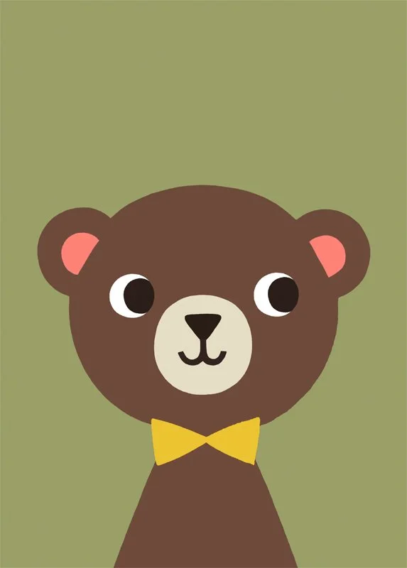 Allirol Melusine 'Mr Bear' + 'Mrs Bear' Prints Available