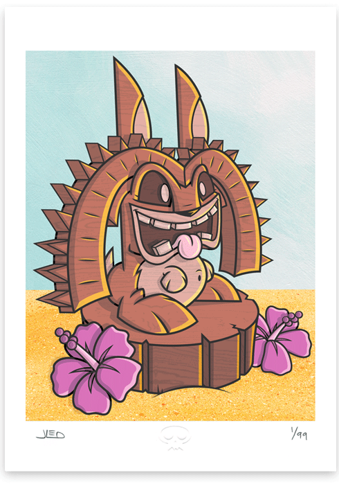 Joe Ledbetter 'Tiki Bunny' Print Available