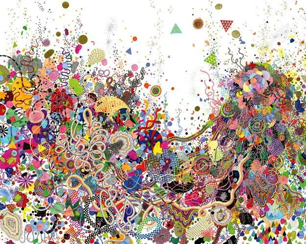 Jen Stark 'Double Rainbow Rainbow' Print Available