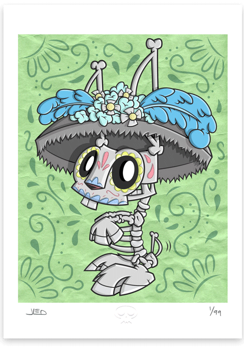 Joe Ledbetter 'Calavera Bunny' Print Available