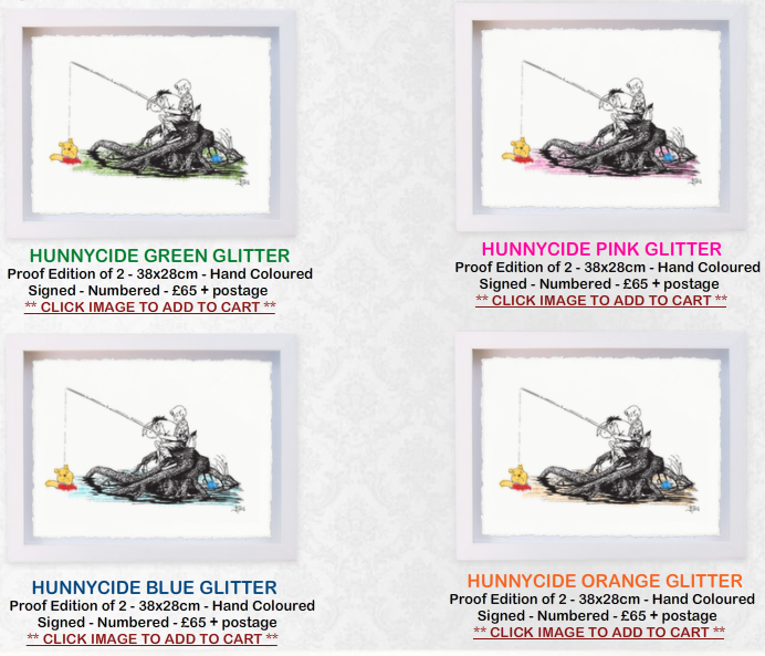 JBoy 'Hunnycide' + 'After Wonderland' One Off's Available NOW