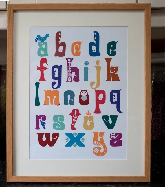 Equlibrium Art 'Alphabet' Print Available