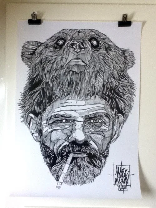 Lukas Dixon 'Bad Bear Day' Print Available