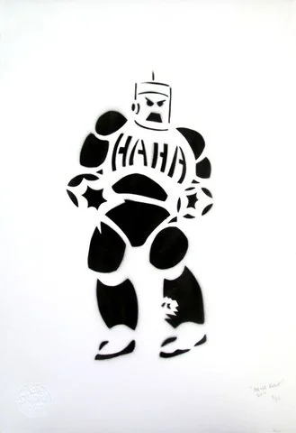 HaHa 'Robot' Stencil Print Available