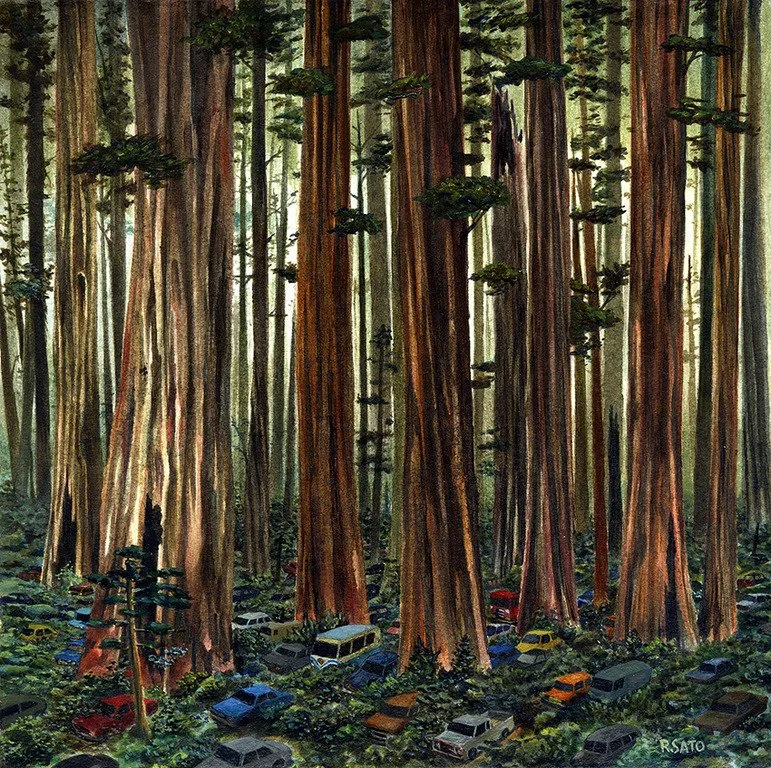 Rob Sato 'Asleep At The Wheel' Original Available