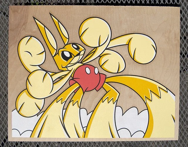 Joe Ledbetter 'Mutant Bunny Mickey Monster' Wood Print Release Details